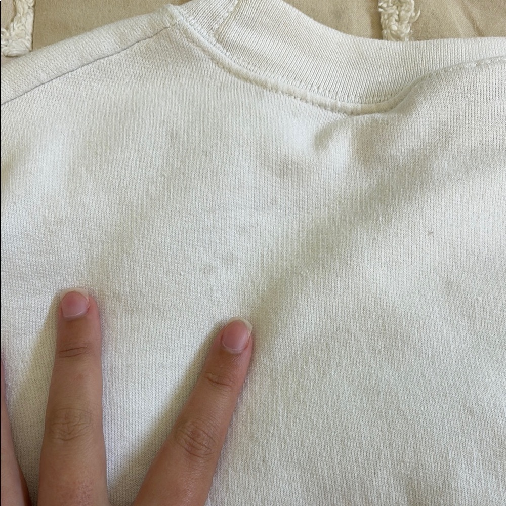 Champion White Crewneck Volleyball Sweater - Picture 6 of 7